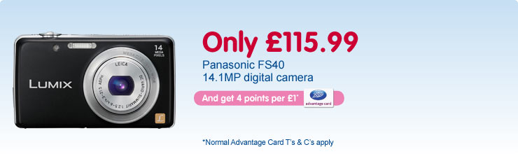 Only £115.99 Panasonic FS40 14.1MP Digital Camera